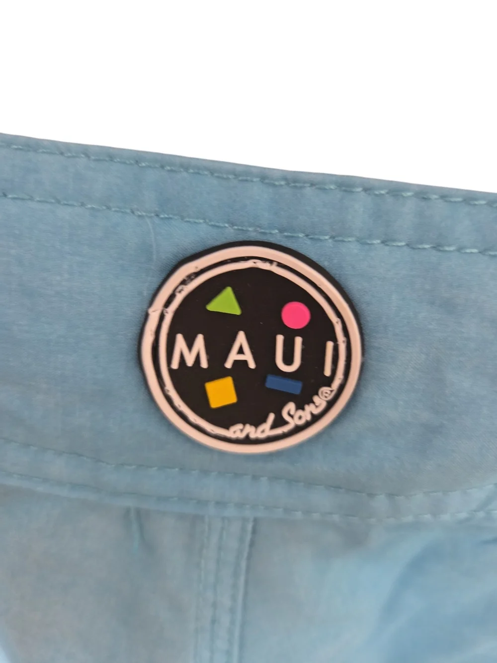 Maui and Sons Men’s Retro Shark Print Swim Trunks Size 30